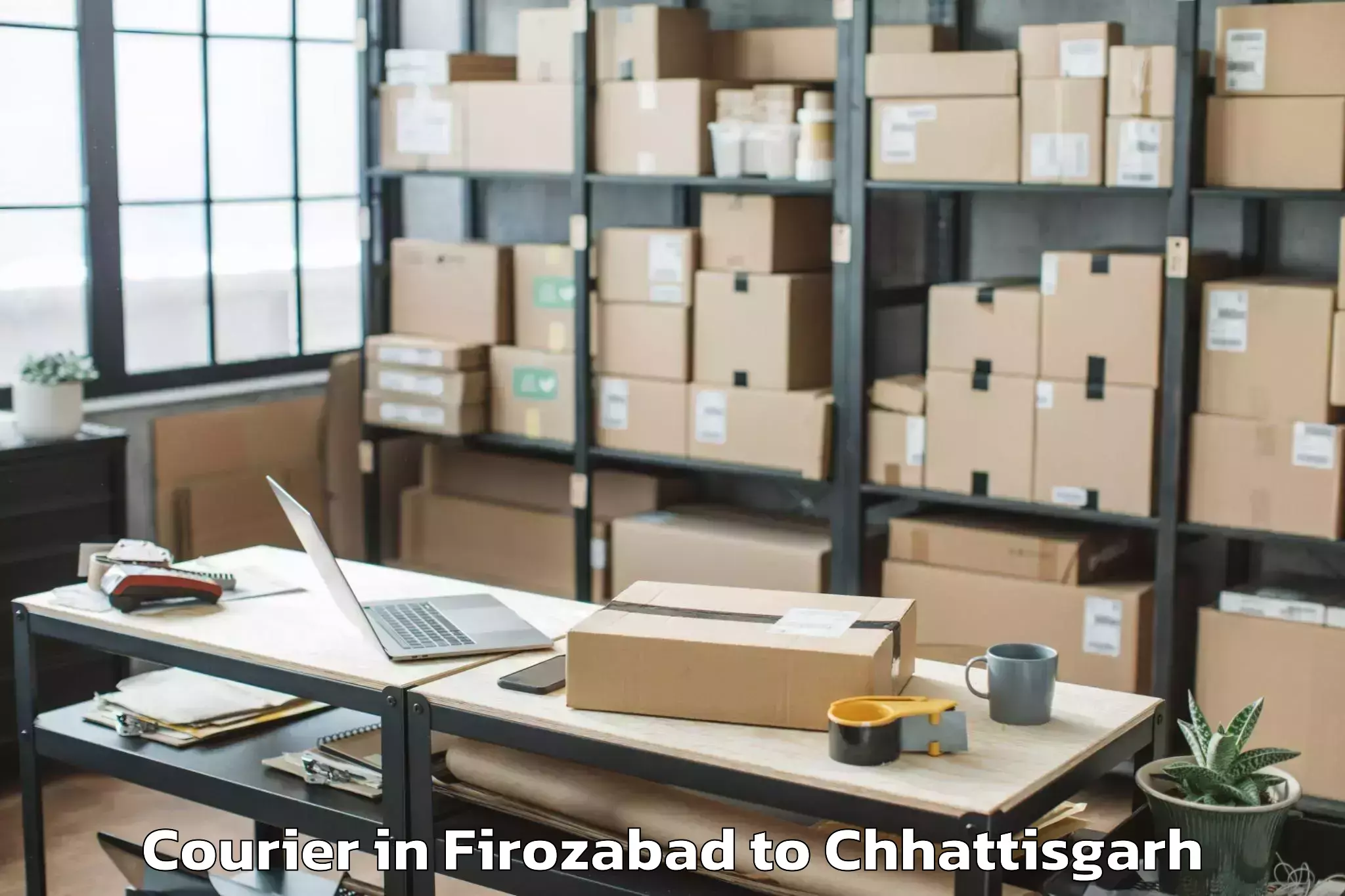 Get Firozabad to Jashpurnagar Courier